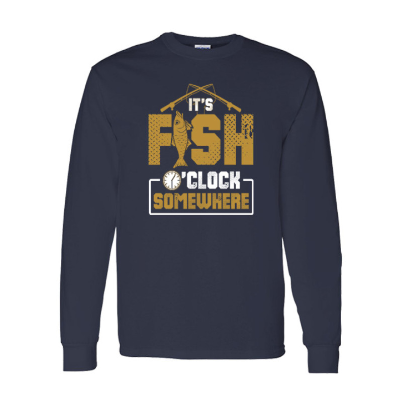 Fish O Clock Long Sleeve Tee