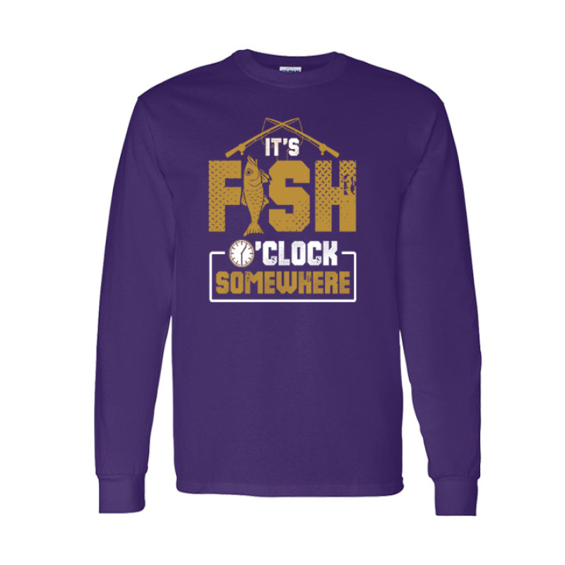 Fish O Clock Long Sleeve Tee