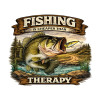 Fishing Therapy Long Sleeve Tee