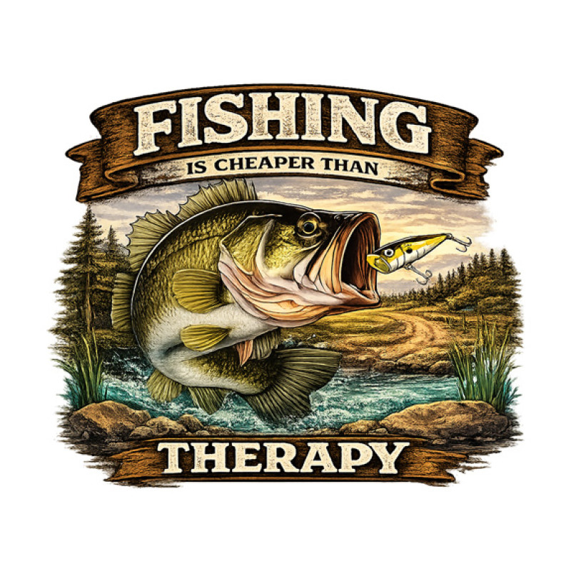 Fishing Therapy Long Sleeve Tee