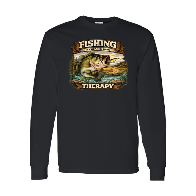 Fishing Therapy Long Sleeve Tee