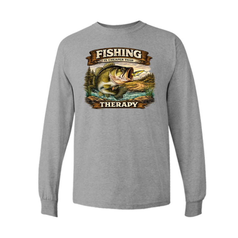 Fishing Therapy Long Sleeve Tee