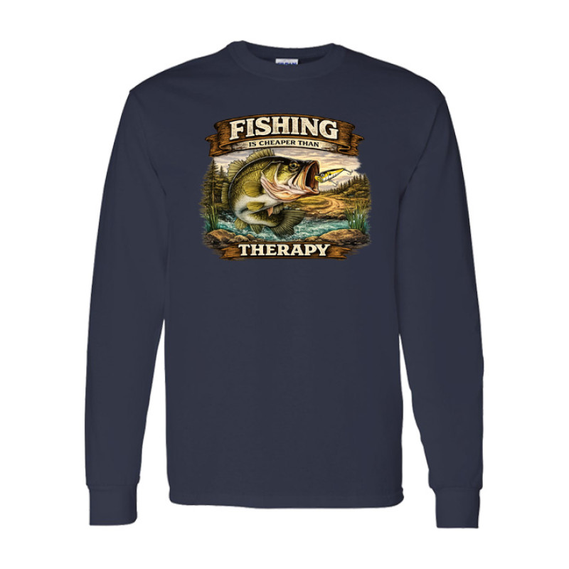 Fishing Therapy Long Sleeve Tee