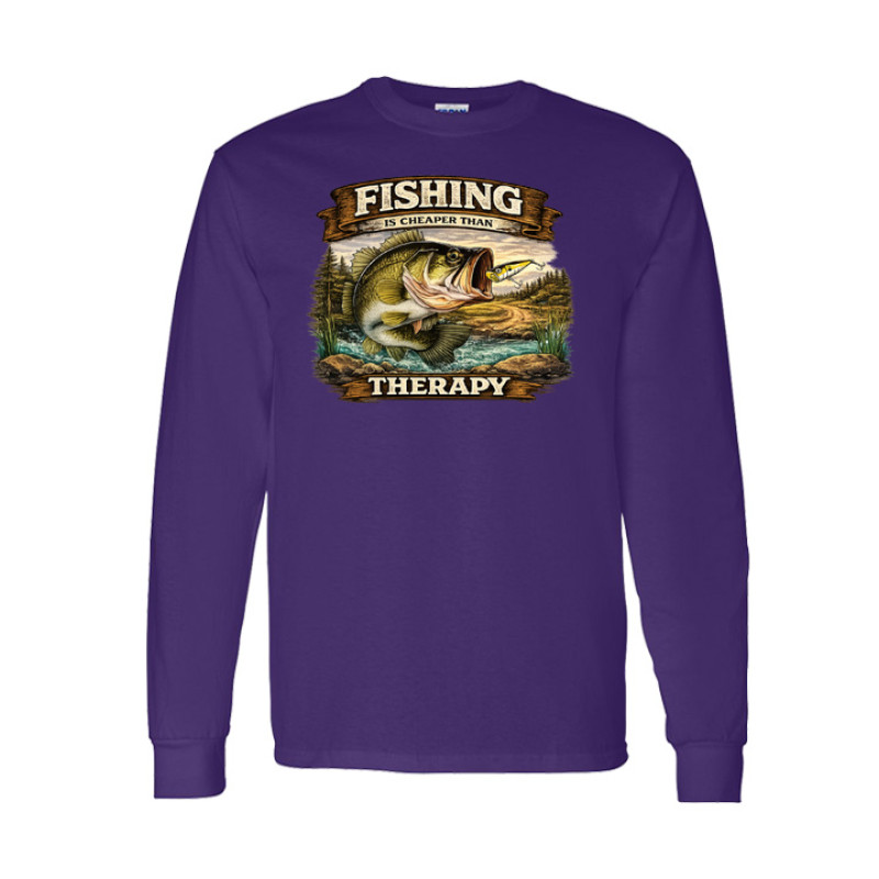 Fishing Therapy Long Sleeve Tee