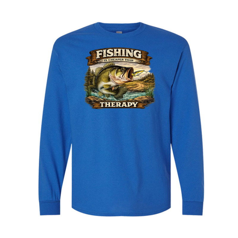 Fishing Therapy Long Sleeve Tee