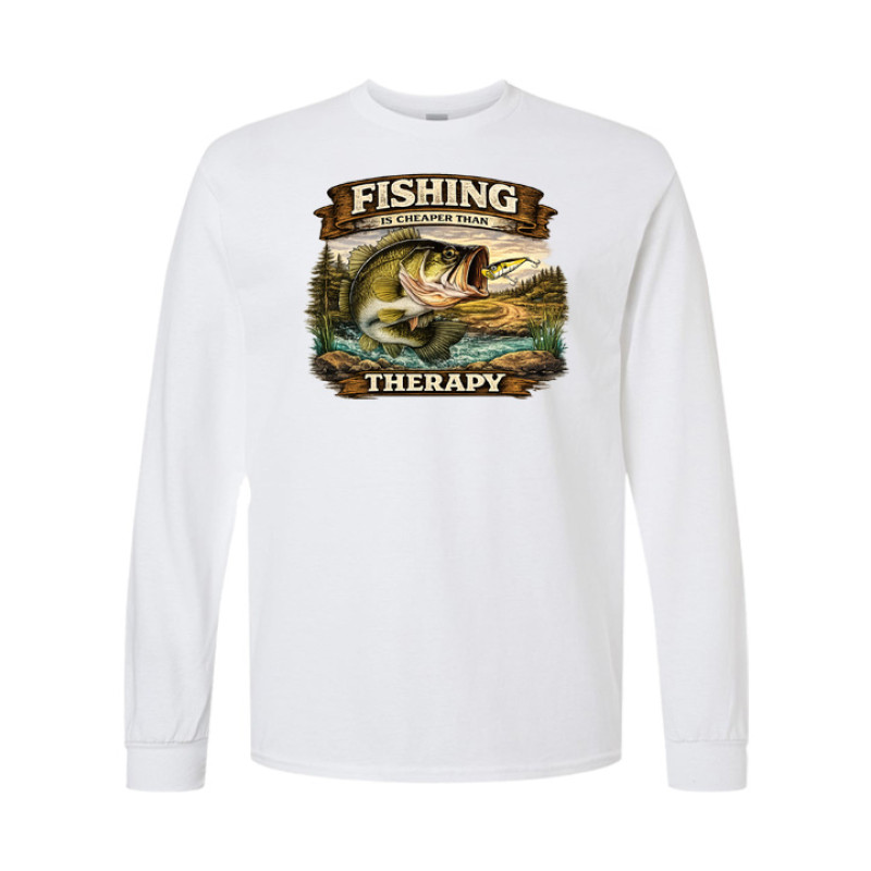 Fishing Therapy Long Sleeve Tee