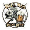 Reel Men Drink Beer Classic Fit Tee Reel Men Drink Beer Classic Fit Tee
