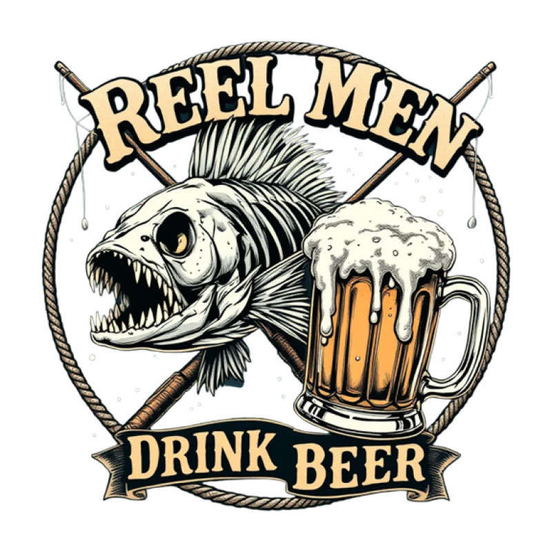 Reel Men Drink Beer Classic Fit Tee Reel Men Drink Beer Classic Fit Tee