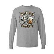 Reel Men Drink Beer Long Sleeve Tee