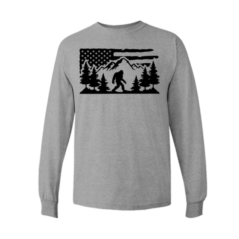 American Bigfoot Long Sleeve Tee