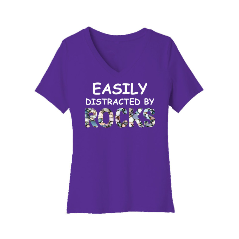 Easily Distracted Women's V-Neck Tee Easily Distracted Women's V-Neck Tee