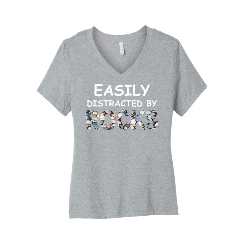 Easily Distracted Women's V-Neck Tee Easily Distracted Women's V-Neck Tee