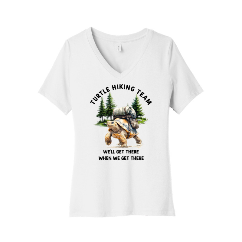 Turtle Hiking Team Women's V-Neck Tee Turtle Hiking Team Women's V-Neck Tee