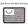 Flag Antlers Leatherette Patch