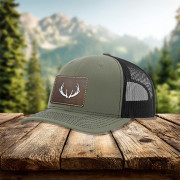 Antlers Leatherette Patch