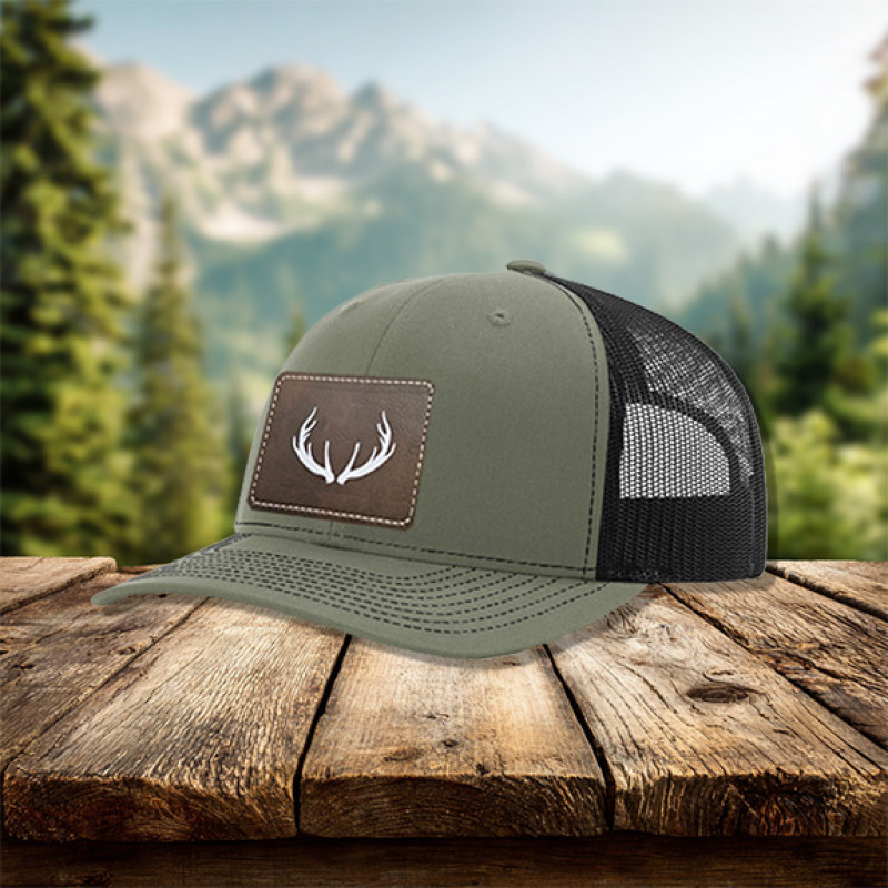 Antlers Leatherette Patch