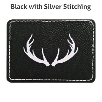 Antlers Leatherette Patch