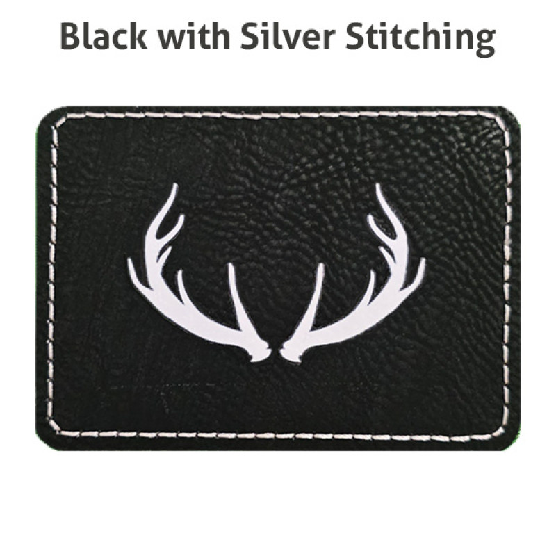 Antlers Leatherette Patch Antlers Leatherette Patch