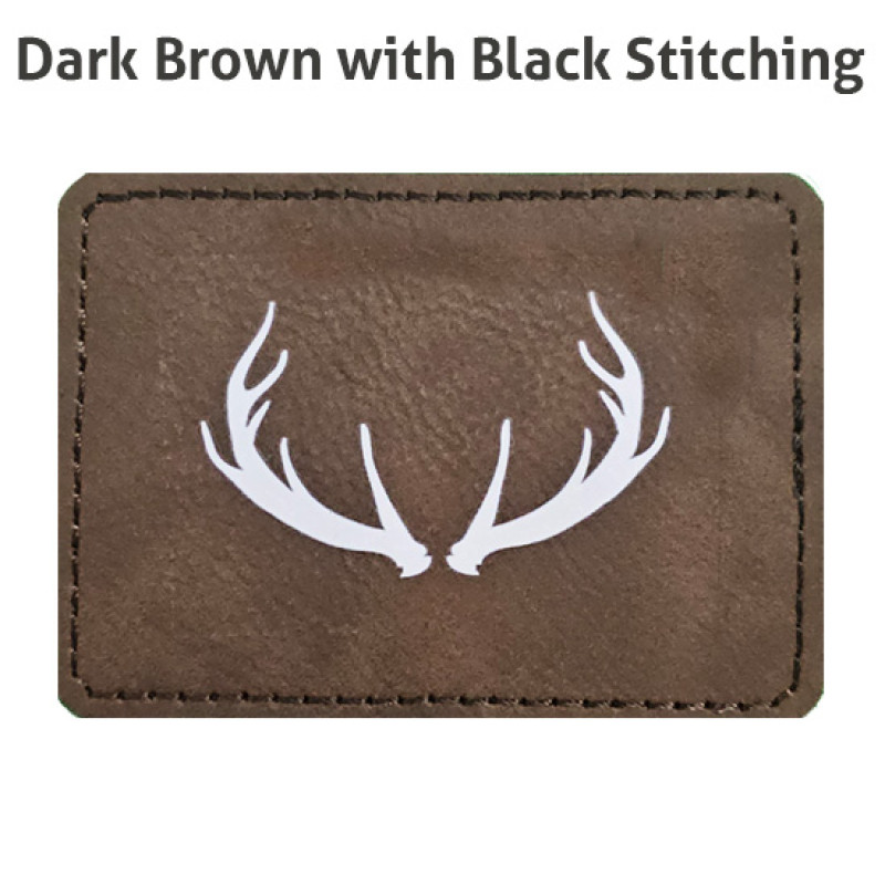 Antlers Leatherette Patch Antlers Leatherette Patch