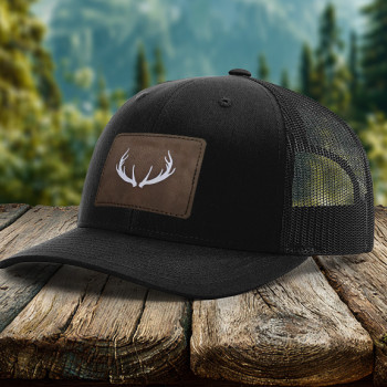 Antlers Leatherette Patch