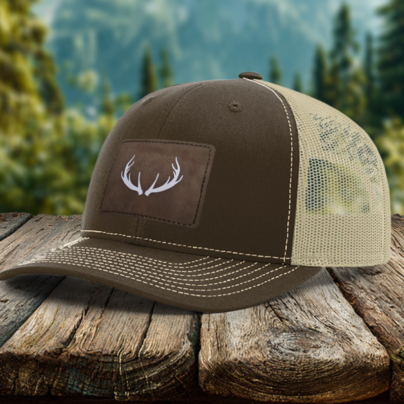 Antlers Leatherette Patch