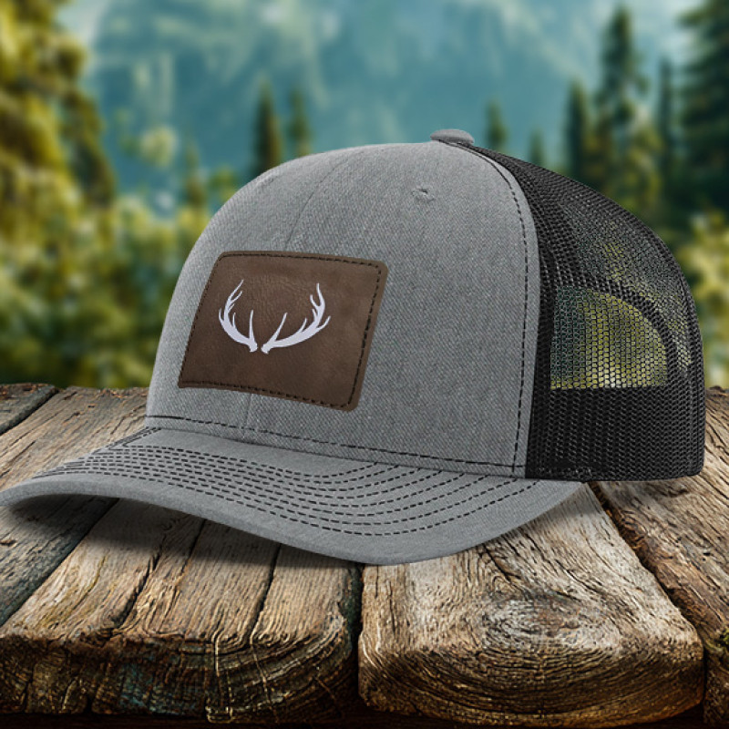 Antlers Leatherette Patch