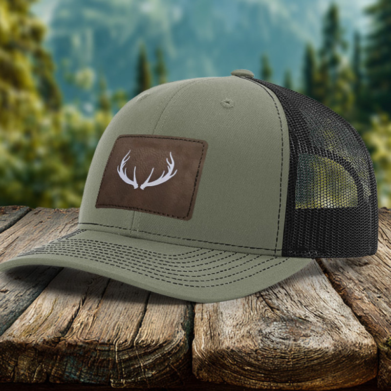 Antlers Leatherette Patch