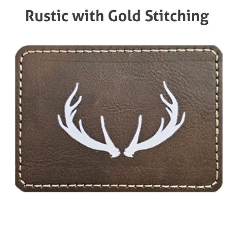 Antlers Leatherette Patch Antlers Leatherette Patch