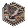 Dove Faux Embroidery Patch
