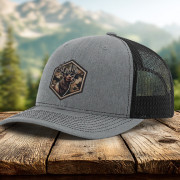 Elk Head Camo Faux Embroidery Patch