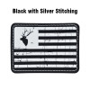 Flag Elk Head Leatherette Patch