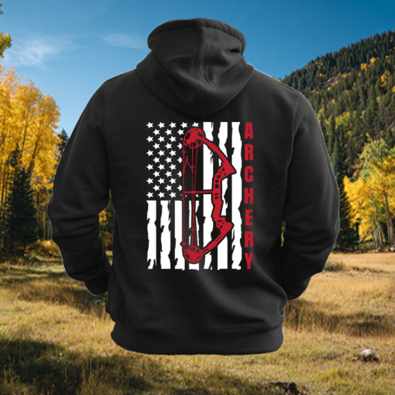 Archery American Flag Hoodie