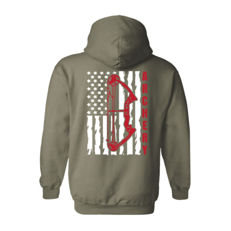 Archery American Flag Hoodie Archery American Flag Hoodie
