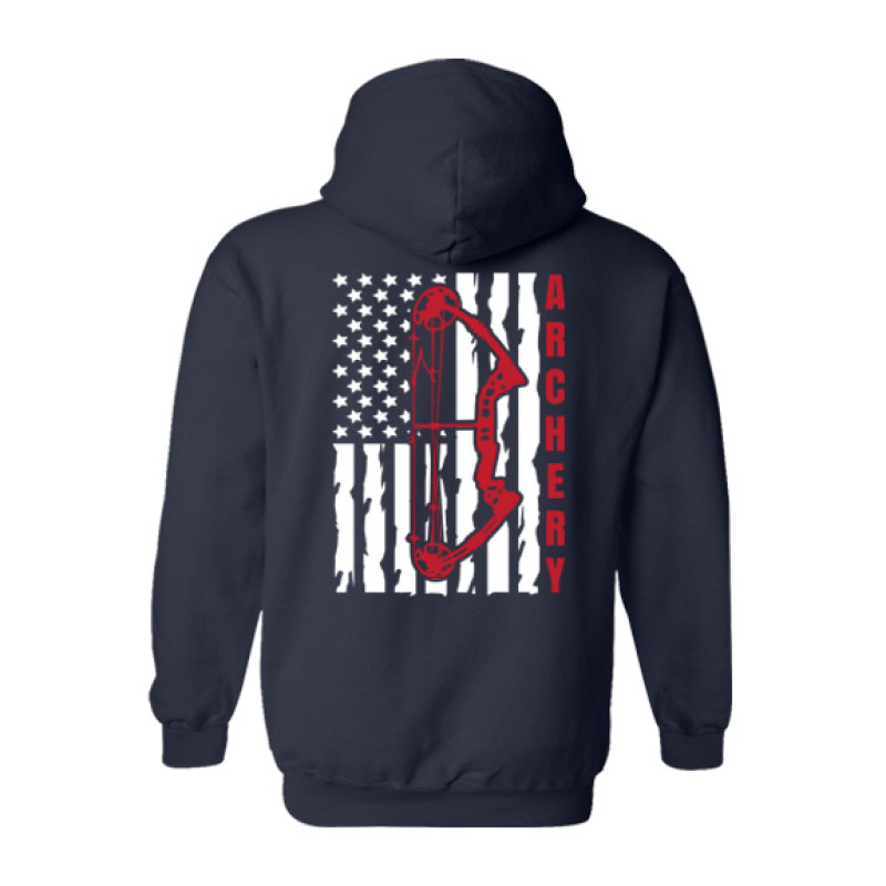 Archery American Flag Hoodie Archery American Flag Hoodie