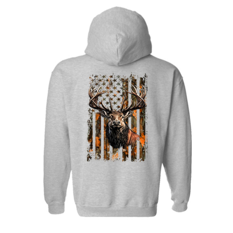 Camo Flag Elk Hoodie Camo Flag Elk Hoodie