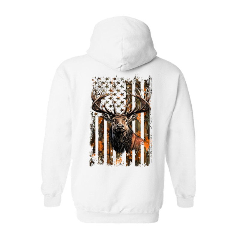 Camo Flag Elk Hoodie Camo Flag Elk Hoodie