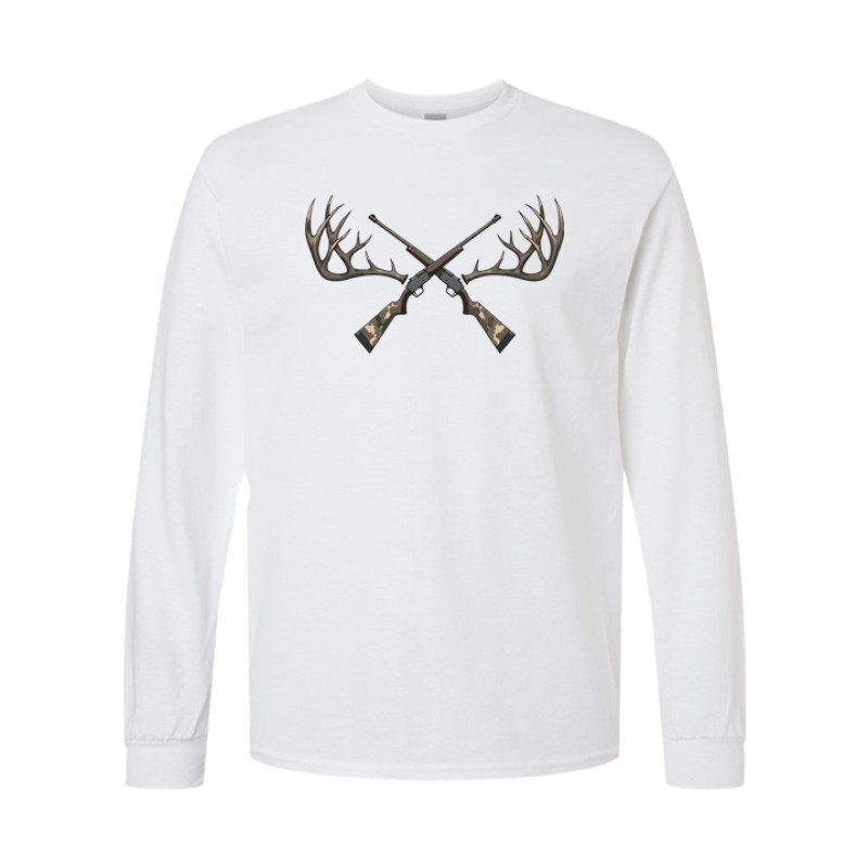 Antlers and Rifles Long Sleeve Tee Antlers and Rifles Long Sleeve Tee