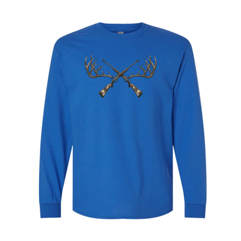Antlers and Rifles Long Sleeve Tee Antlers and Rifles Long Sleeve Tee