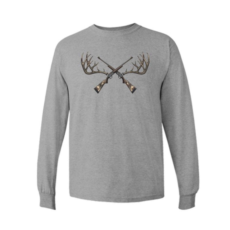 Antlers and Rifles Long Sleeve Tee Antlers and Rifles Long Sleeve Tee
