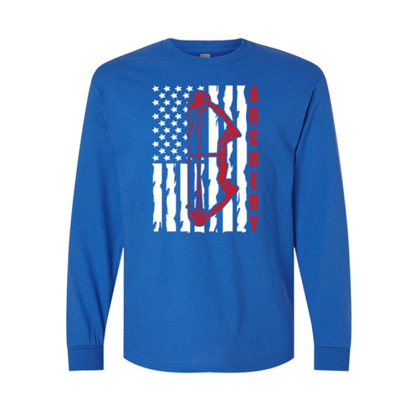 Archery American Flag Long Sleeve Tee Archery American Flag Long Sleeve Tee