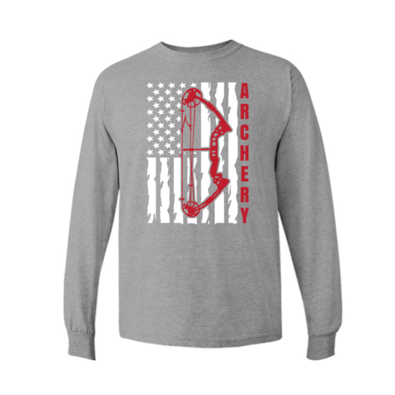 Archery American Flag Long Sleeve Tee Archery American Flag Long Sleeve Tee