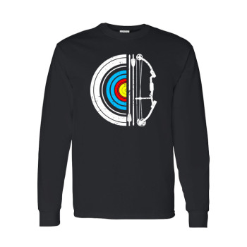 Archery Target and Bow Long Sleeve Tee