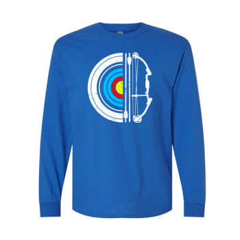 Archery Target and Bow Long Sleeve Tee