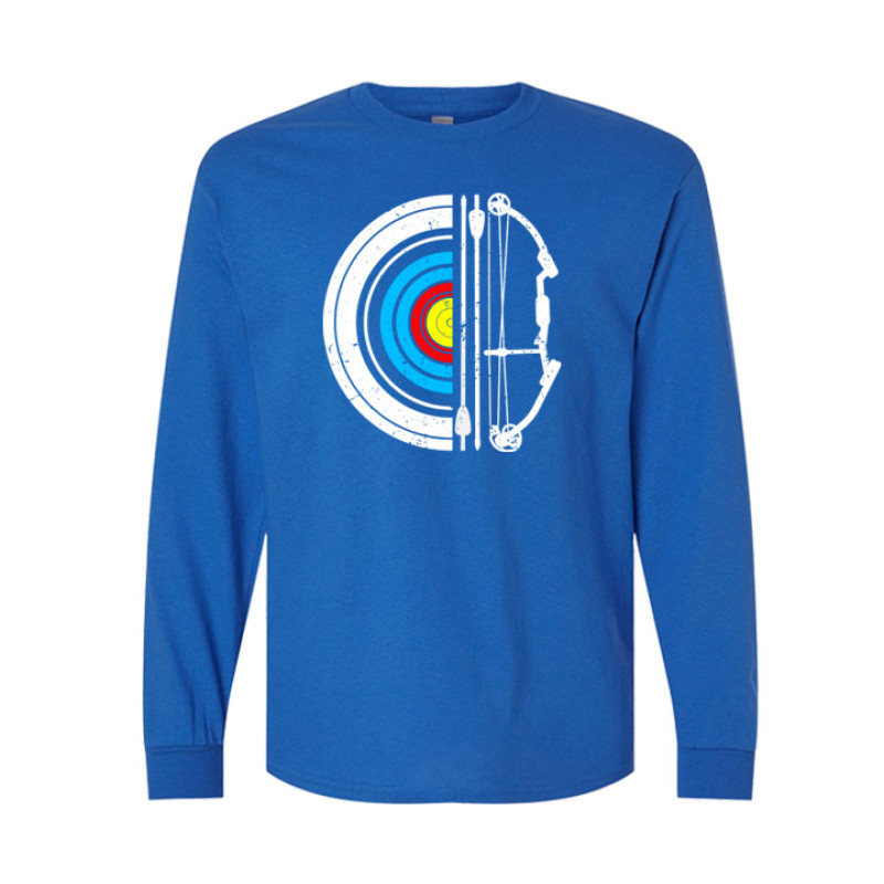 Archery Target and Bow Long Sleeve Tee
