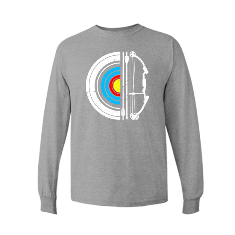 Archery Target and Bow Long Sleeve Tee