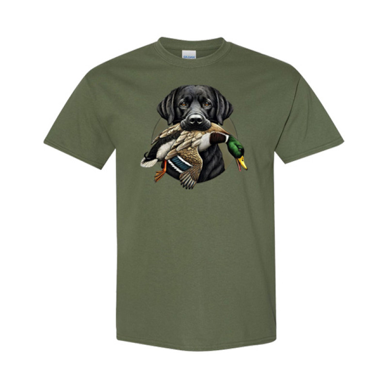Black Lab Duck Hunt Classic Fit Tee Black Lab Duck Hunt Classic Fit Tee