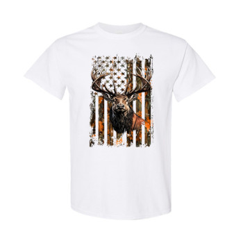 Camo Flag Elk Classic Fit Tee