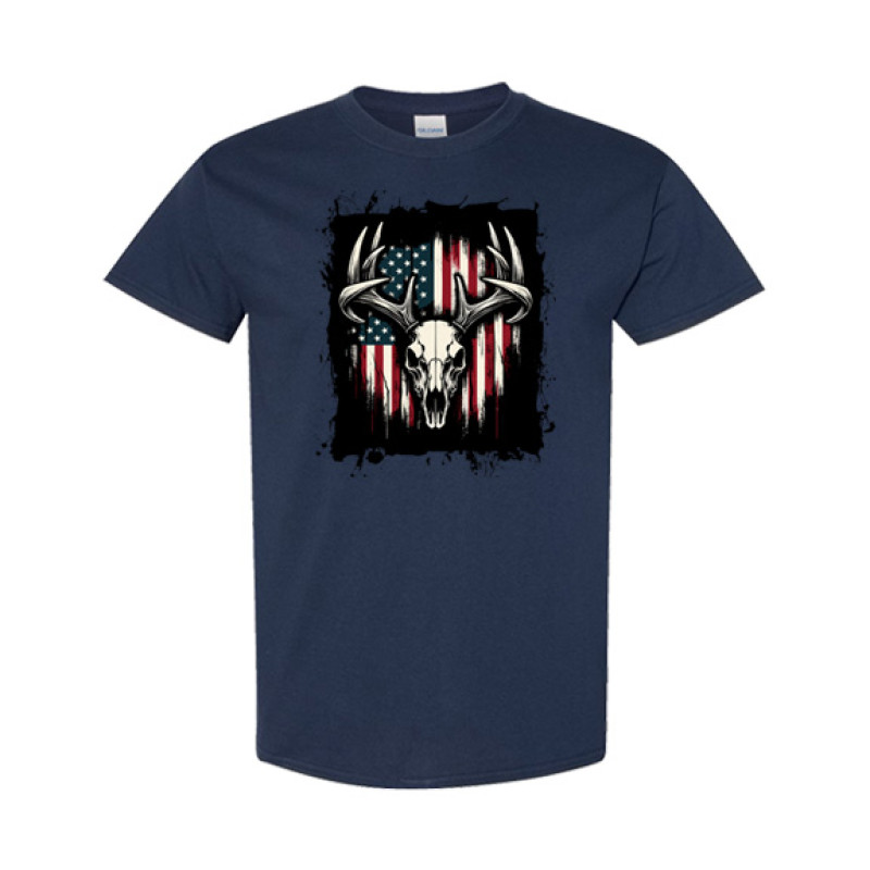 Deer Skull Flag Classic Fit Tee Deer Skull Flag Classic Fit Tee