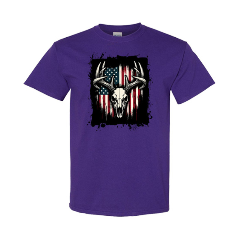 Deer Skull Flag Classic Fit Tee Deer Skull Flag Classic Fit Tee