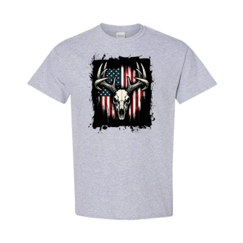 Deer Skull Flag Classic Fit Tee
